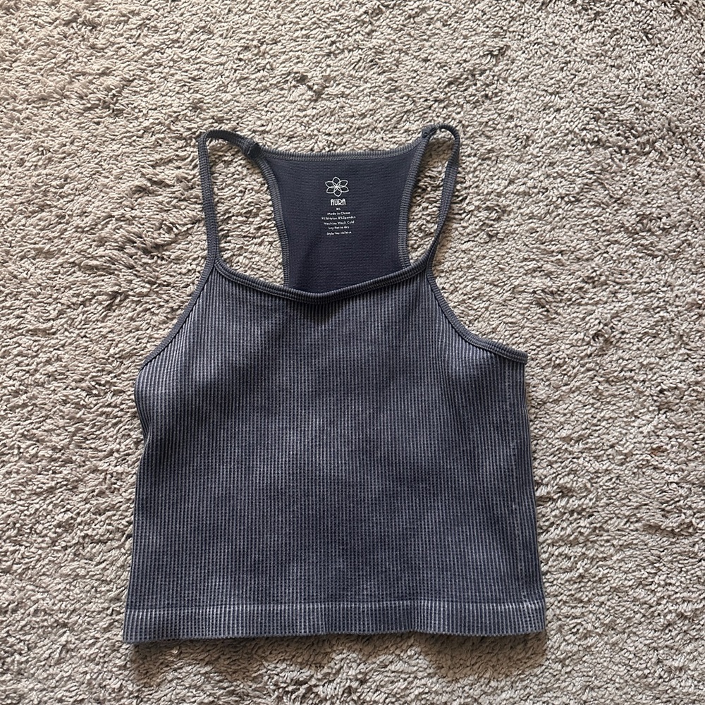 Aura Ribbed Crop Tank Top